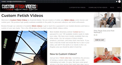 Desktop Screenshot of customfetishvideos.com