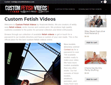 Tablet Screenshot of customfetishvideos.com